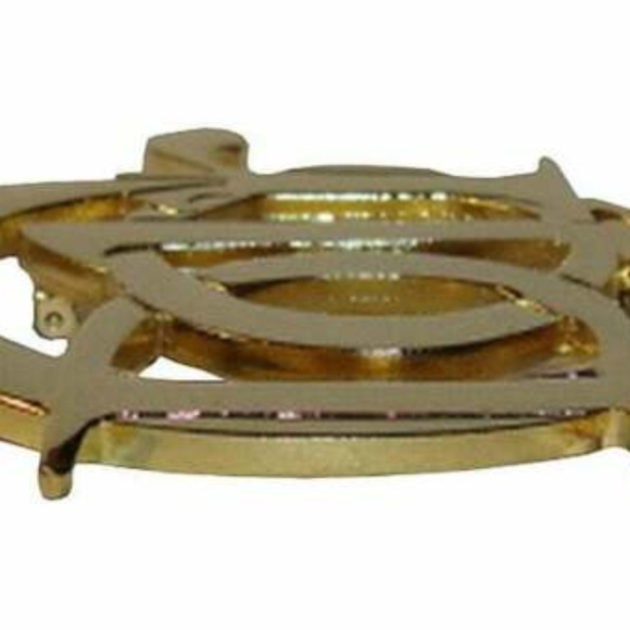 18 kt Gold Plated Christian Dior Monogram Pin - Picture 3 of 4